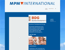Tablet Screenshot of mpmgroup.com